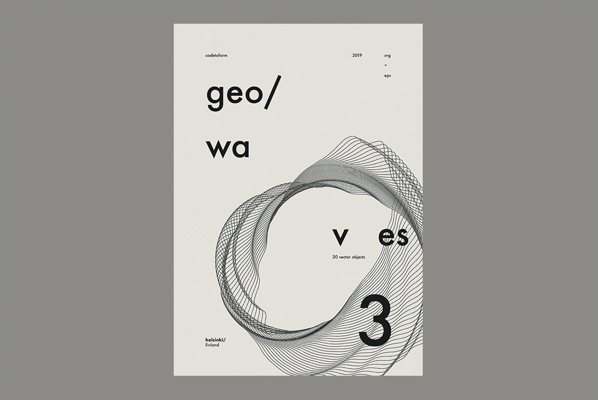 GEO WAVES3 Vector Pack