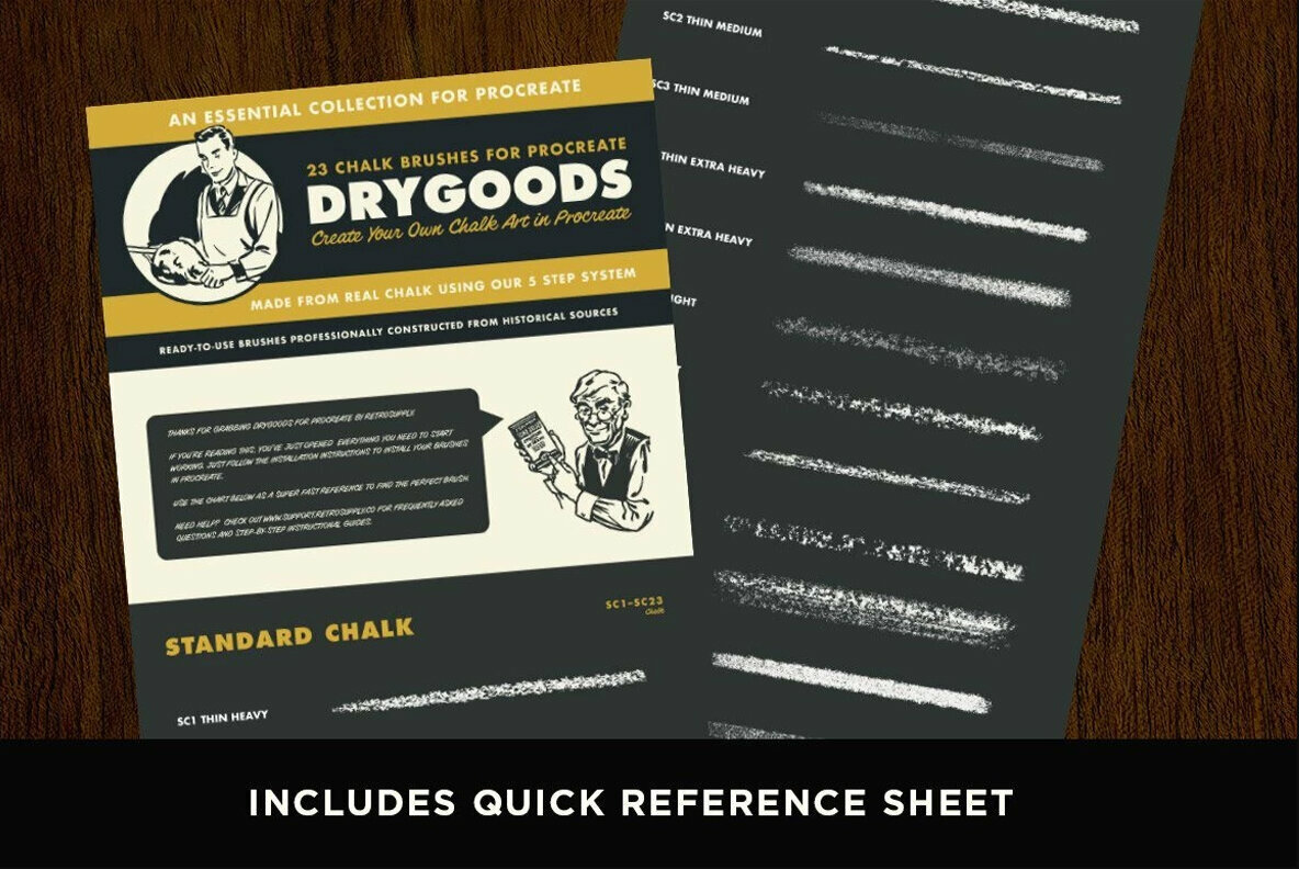 DryGoods Chalk Brushes for Procreate DryGoods Chalk Brushes for Procreate