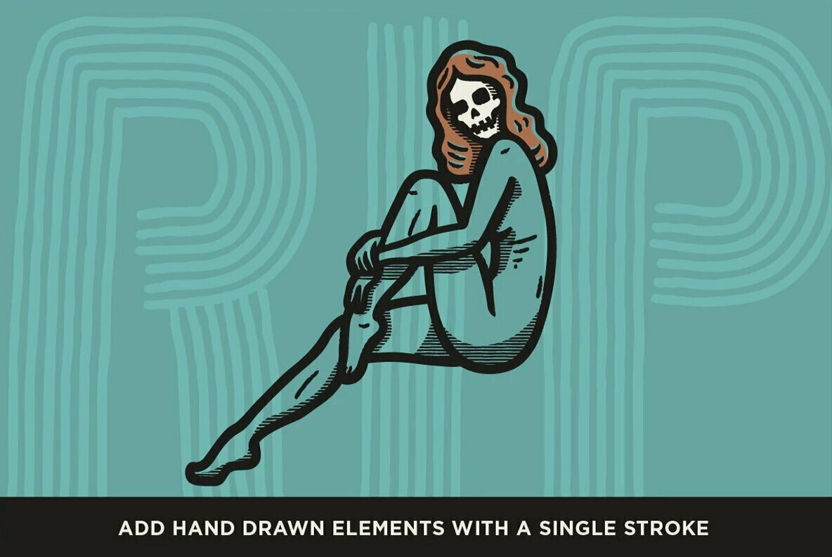 The Dead Pen   A Wicked Cool Hand Drawn Toolkit for Procreate 3