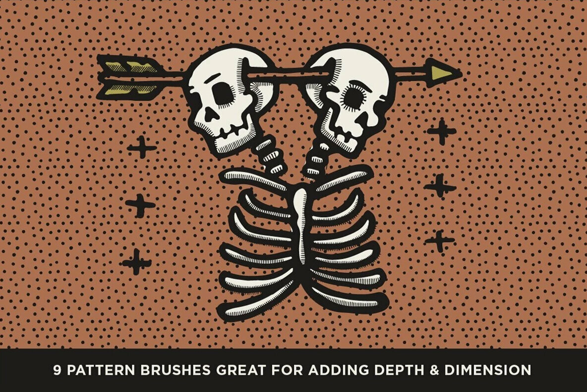 The Dead Pen   A Wicked Cool Hand Drawn Toolkit for Procreate 4