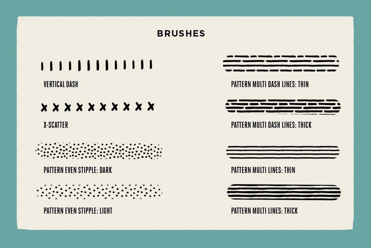 The Dead Pen   A Wicked Cool Hand Drawn Toolkit for Procreate 12