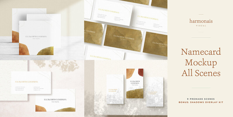 Namecard Mockup All Scenes
