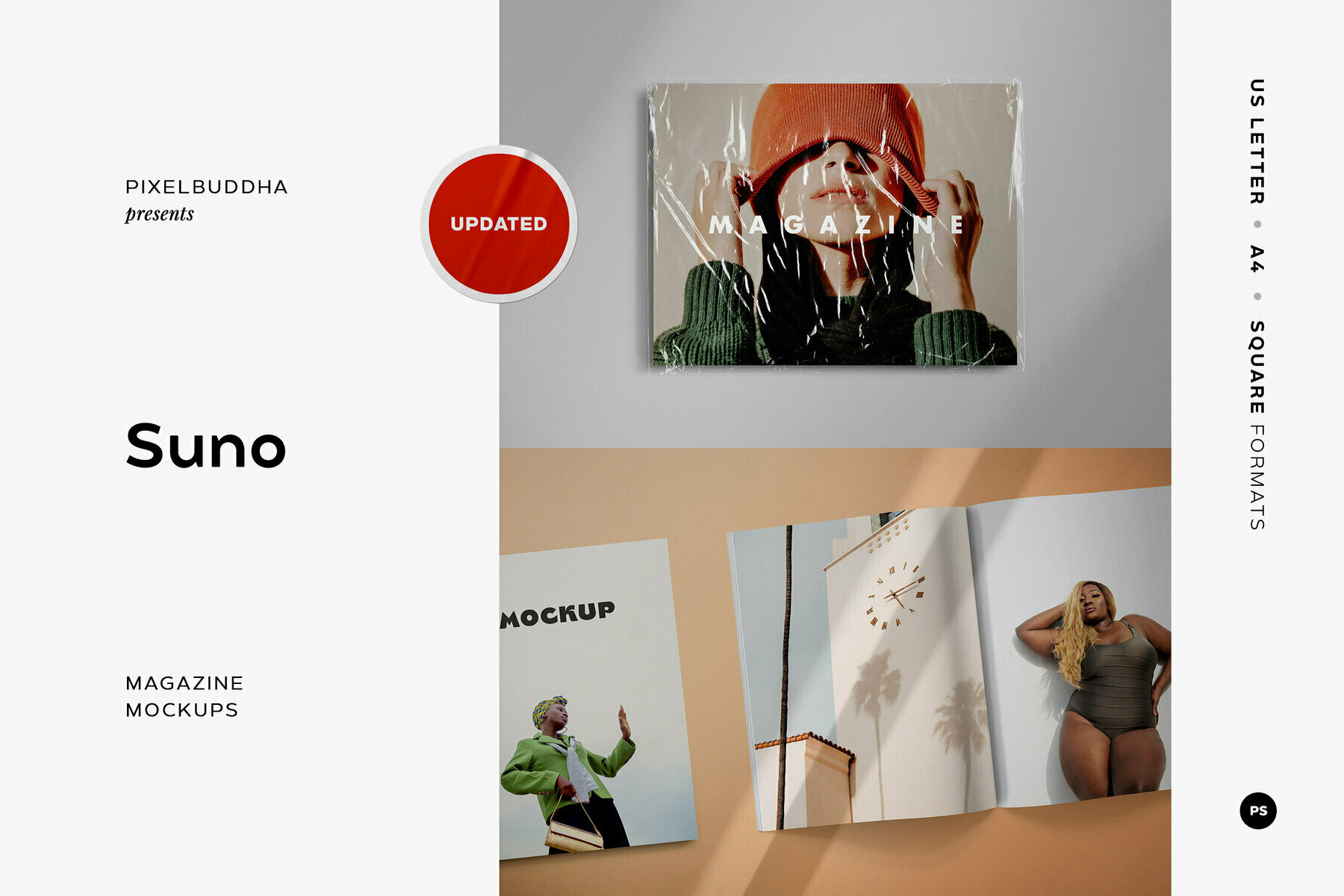Suno Magazine Mockup Kit Suno Magazine Mockup Kit