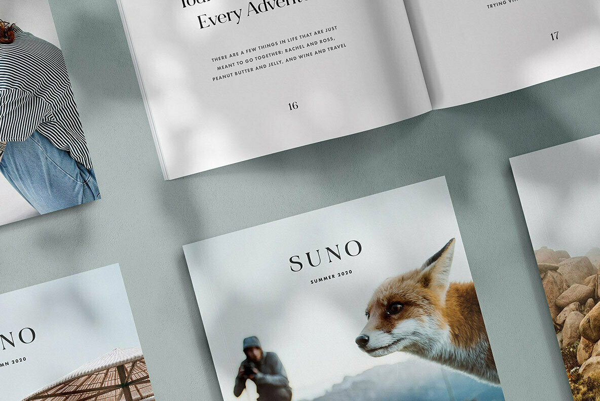 Suno Magazine Mockup Kit Suno Magazine Mockup Kit