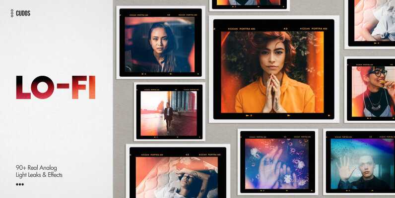 LO FI   Over 90 Real Analog Light Leaks   Overlays