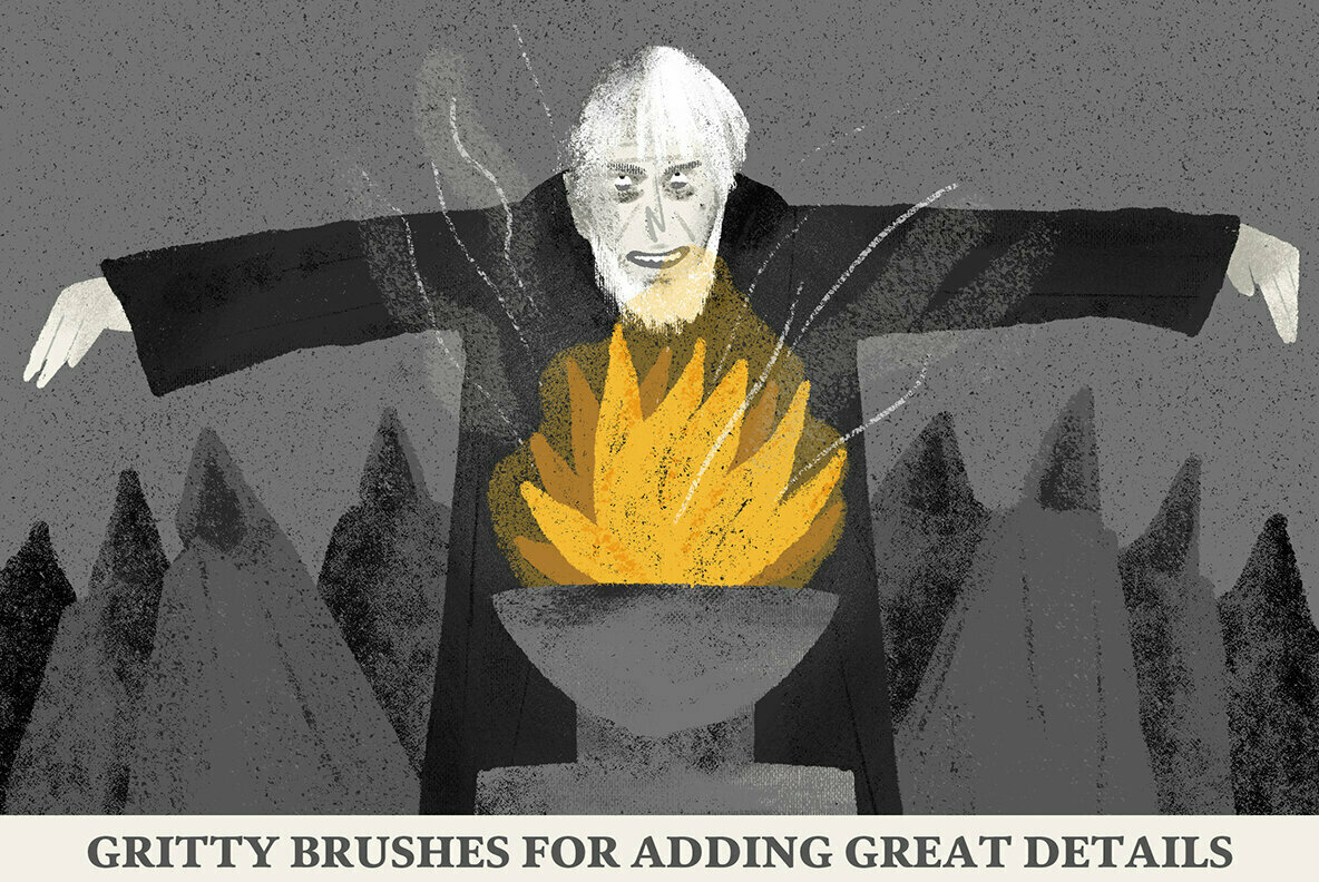 Gritcore Brushes for Procreate Gritcore Brushes for Procreate