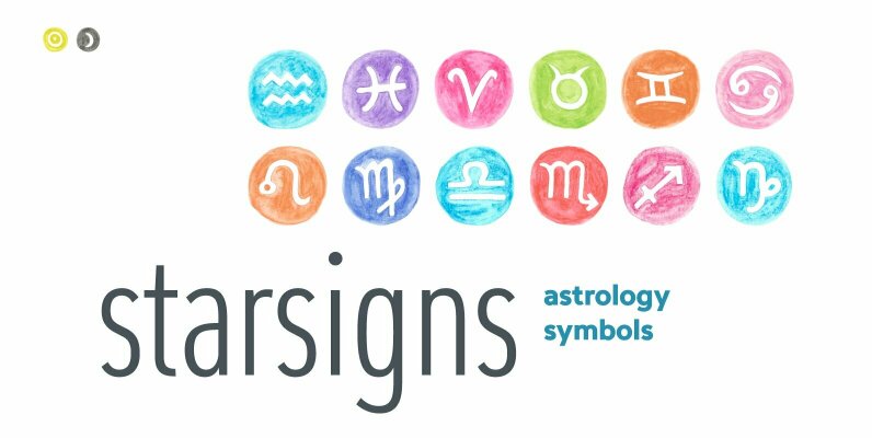 Starsigns Astrology Color Symbols