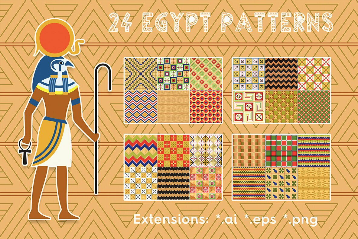 24 Egypt Patterns 1