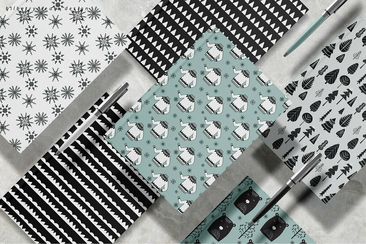 SCANDI Seamless Patterns 3