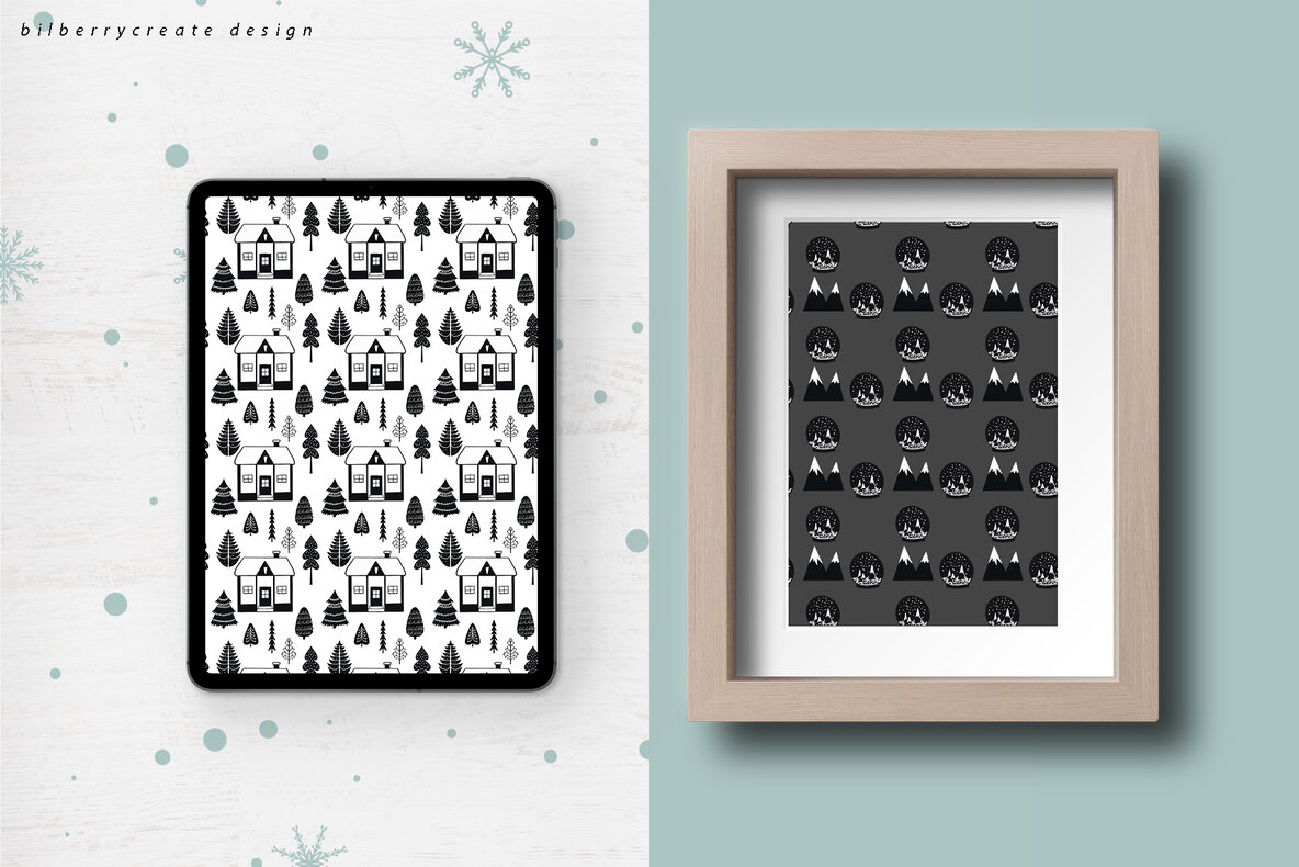 SCANDI Seamless Patterns 8