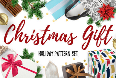 Christmas Gift and Holiday Pattern Set