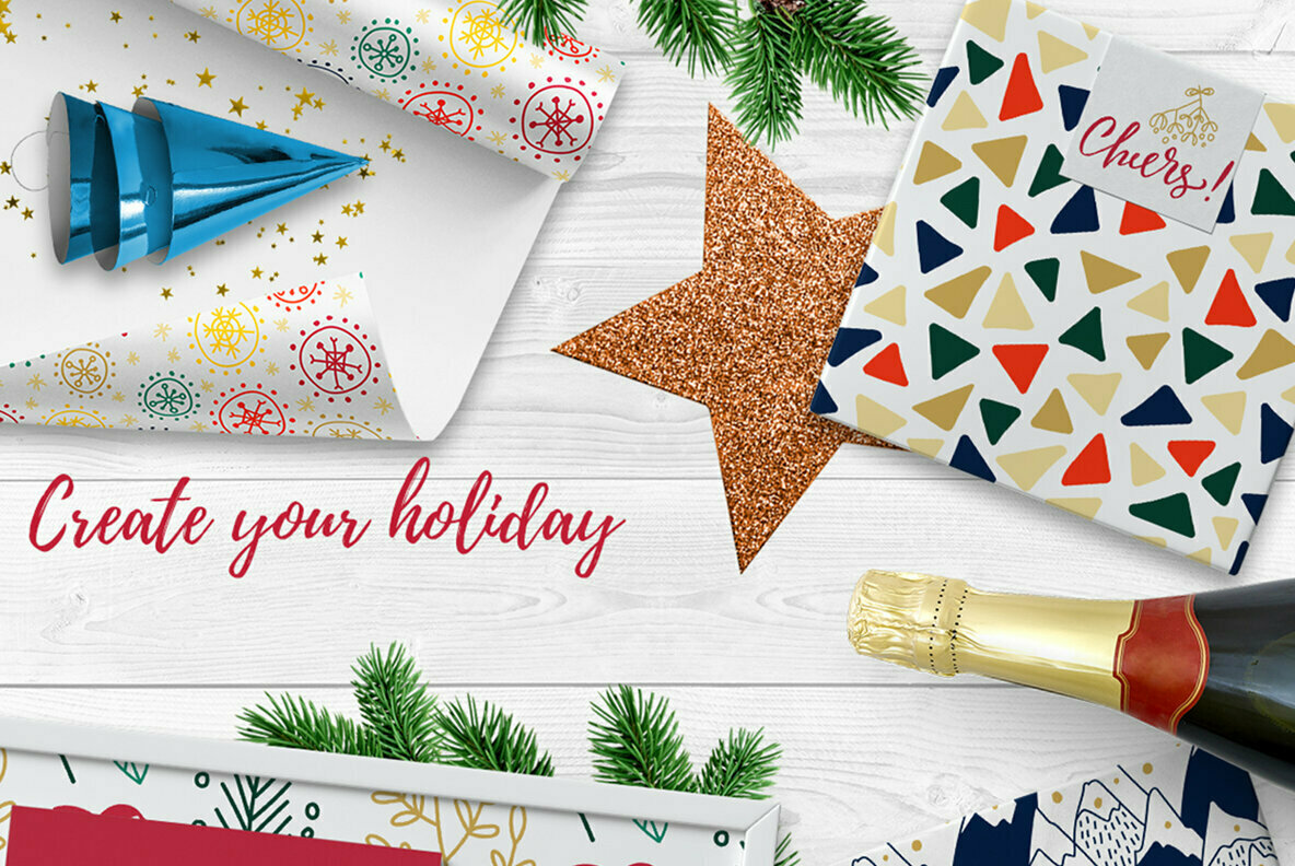 Christmas Gift and Holiday Pattern Set Christmas Gift and Holiday Pattern Set