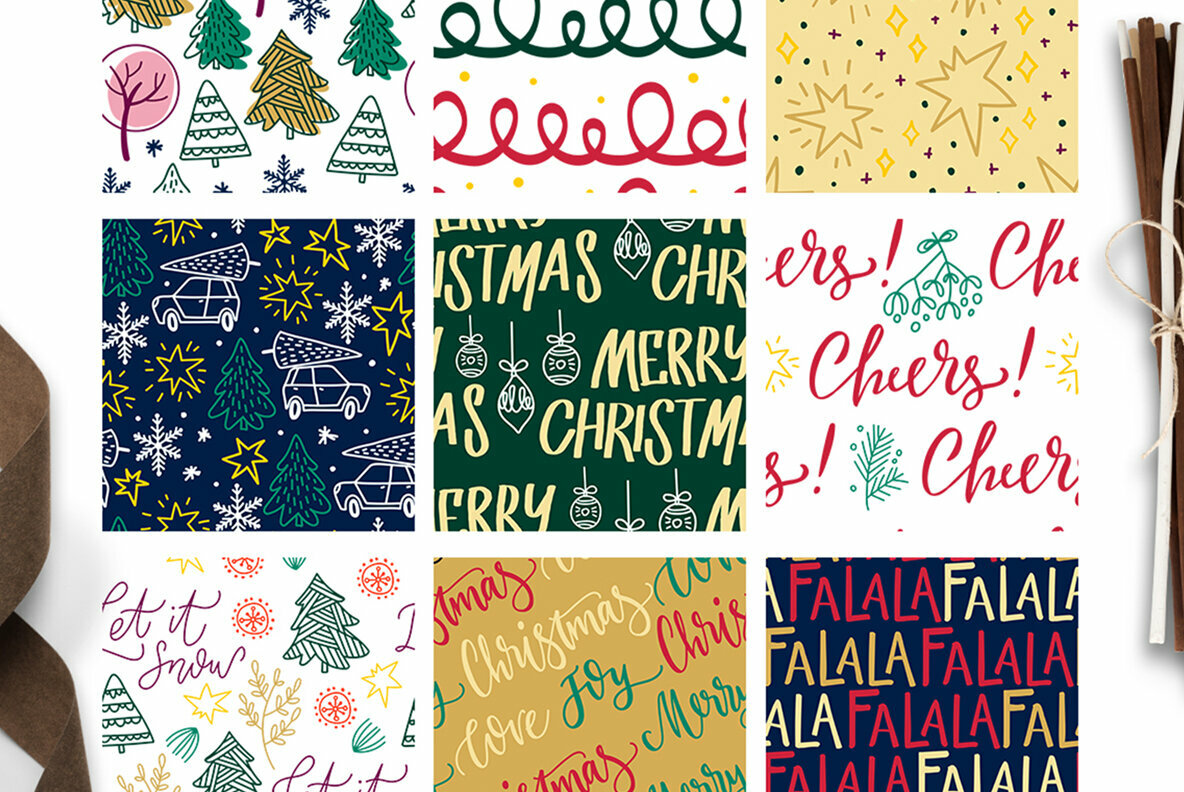 Christmas Gift and Holiday Pattern Set Christmas Gift and Holiday Pattern Set