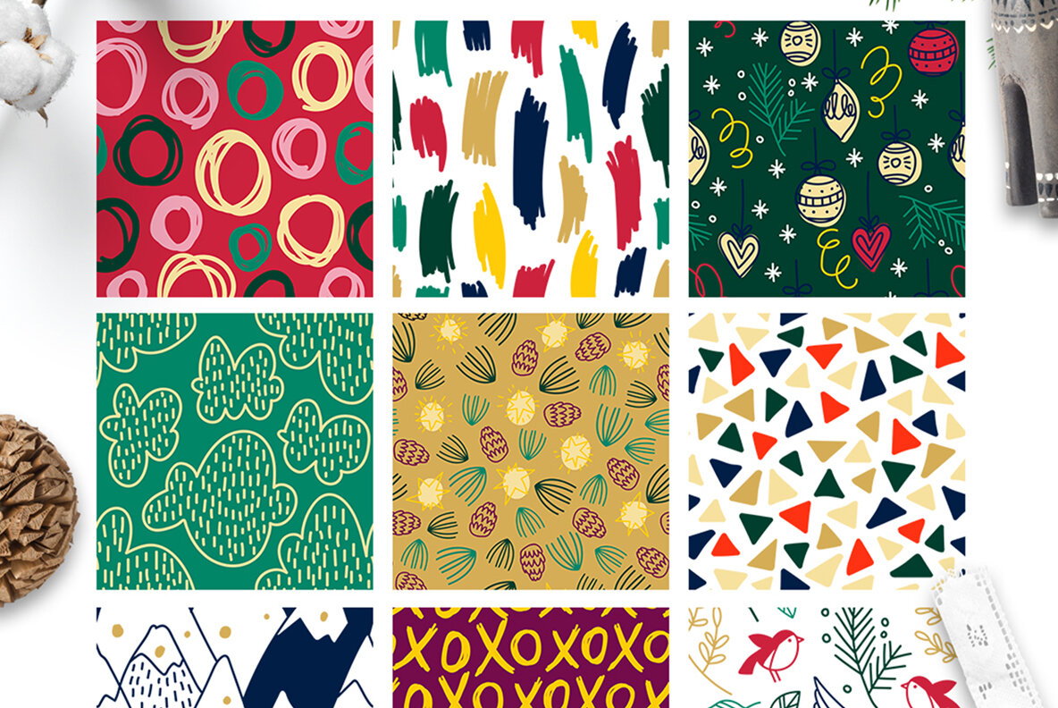 Christmas Gift and Holiday Pattern Set Christmas Gift and Holiday Pattern Set