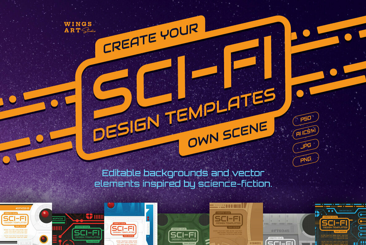 Sci Fi Icons and Templates 1