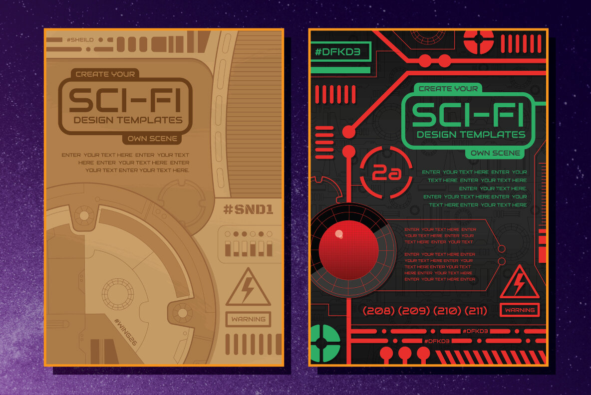 Sci Fi Icons and Templates 7