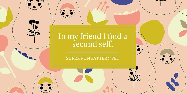 Matryoshka Dolls Pattern Vector Art