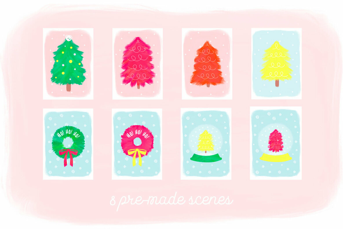 Merry   Bright Christmas Illustrations