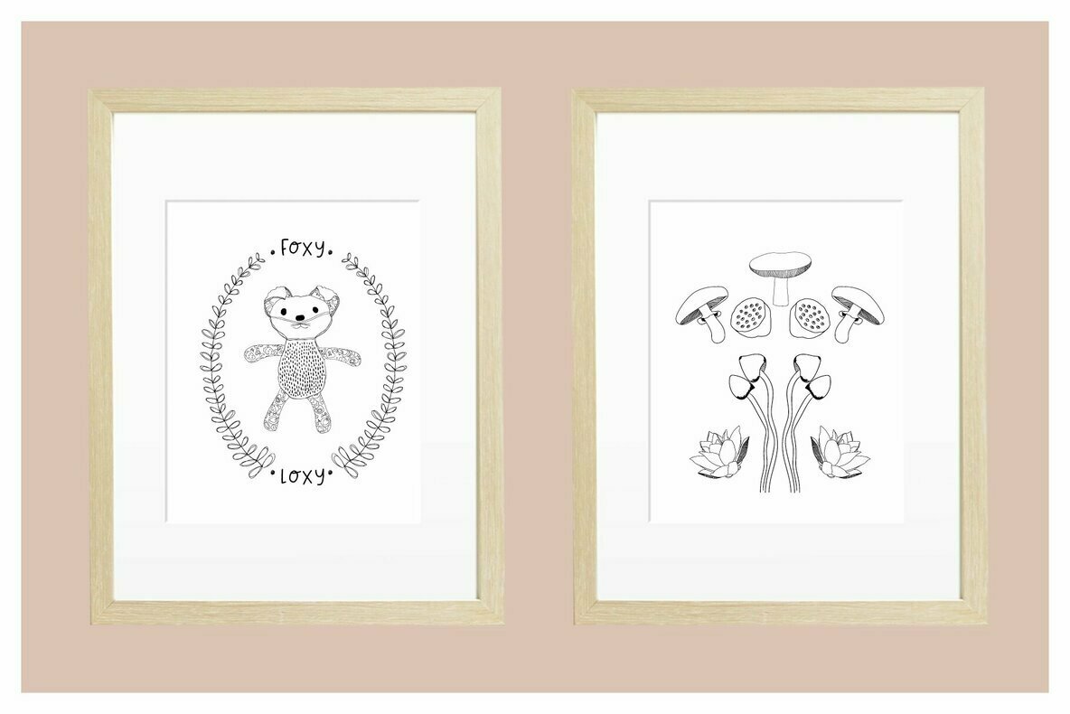 Sweet Little Fox Loxy Seamless Pattern 2