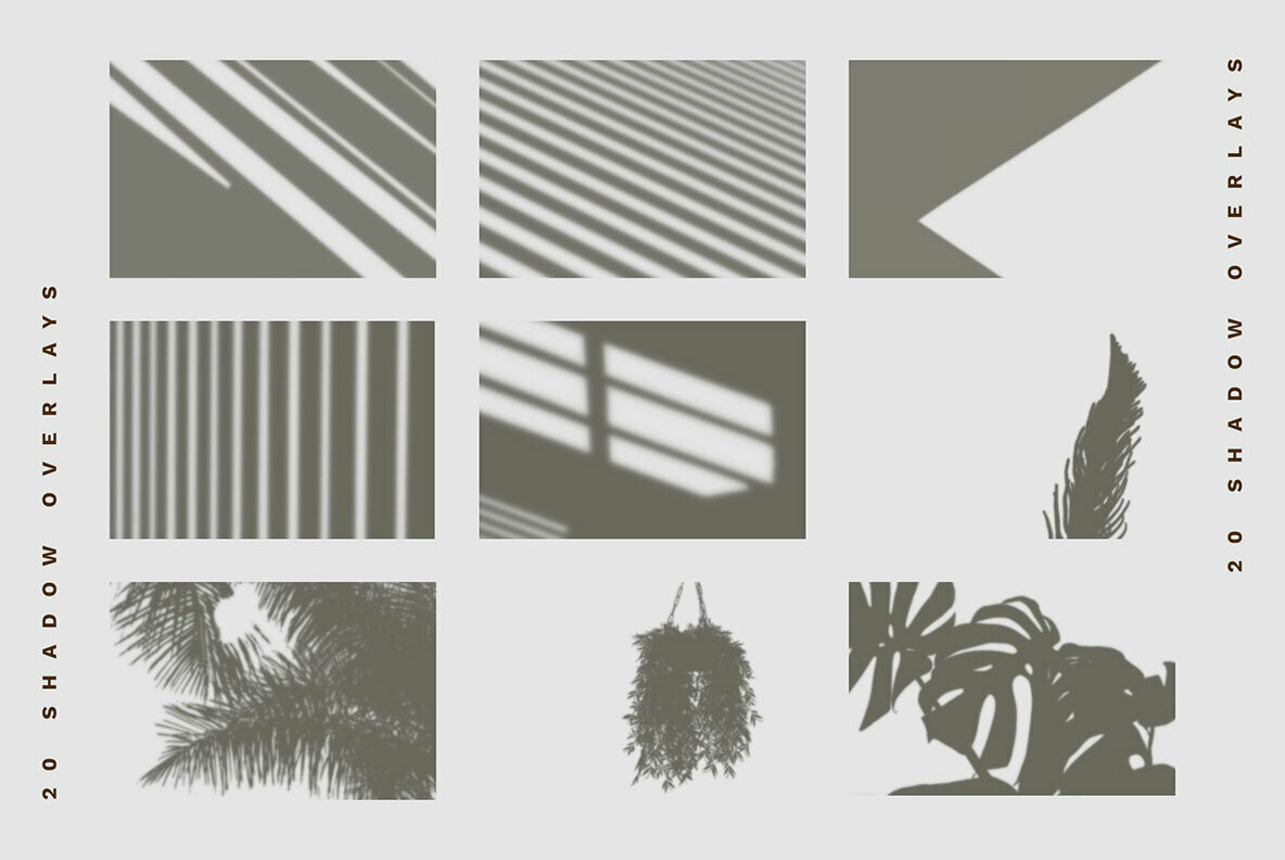 Shadow Overlay Stationery Mockups Shadow Overlay Stationery Mockups