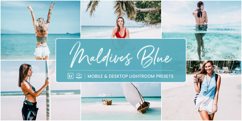 Maldives Blue   Mobile   Desktop Lightroom Presets