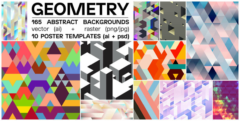 165 Abstract Geometric Backgrounds