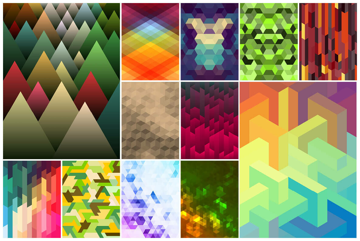 165 Abstract Geometric Backgrounds 165 Abstract Geometric Backgrounds
