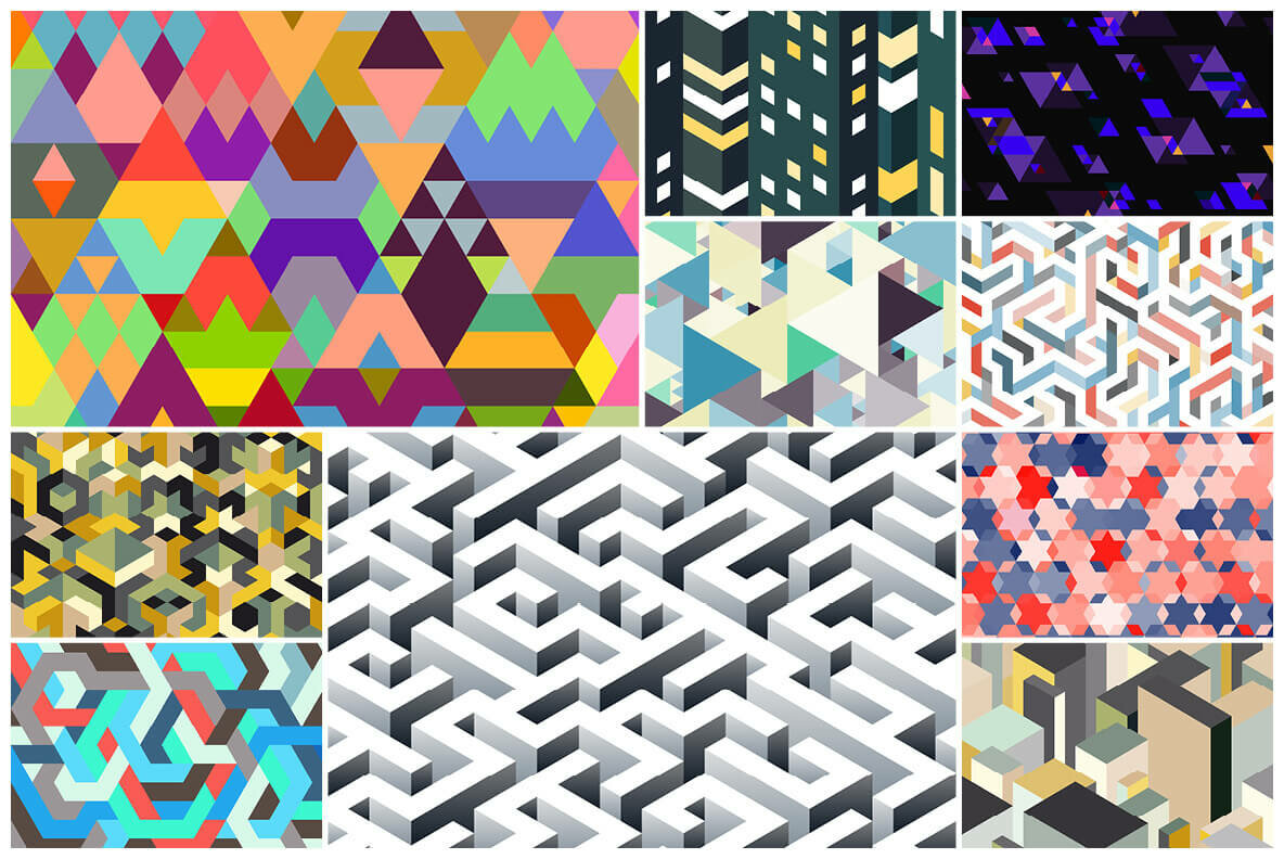 165 Abstract Geometric Backgrounds 165 Abstract Geometric Backgrounds