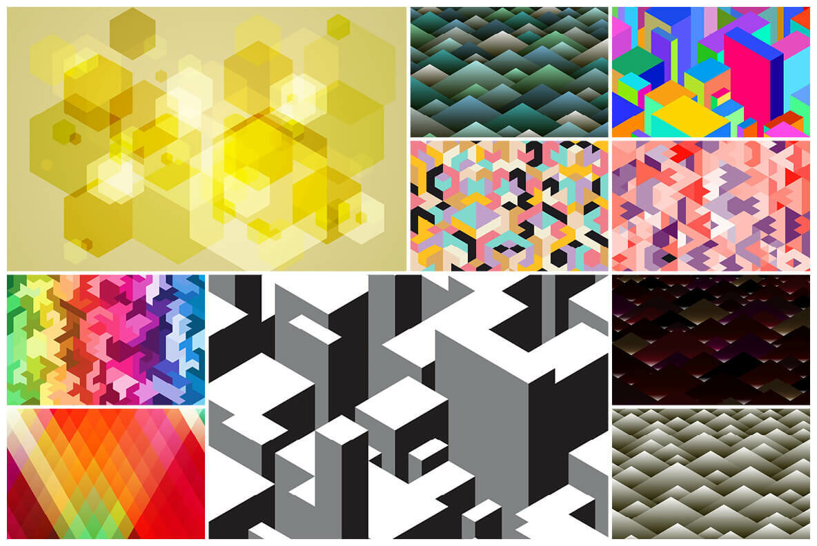 165 Abstract Geometric Backgrounds 165 Abstract Geometric Backgrounds