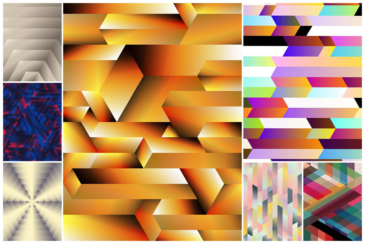 165 Abstract Geometric Backgrounds 165 Abstract Geometric Backgrounds