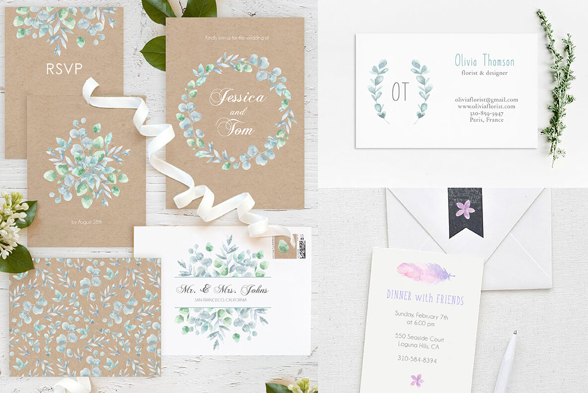 Floristic Watercolor Collection Floristic Watercolor Collection
