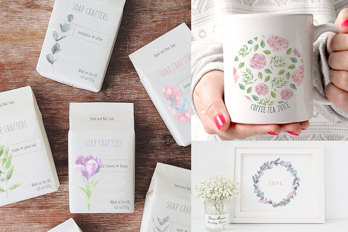 Floristic Watercolor Collection Floristic Watercolor Collection