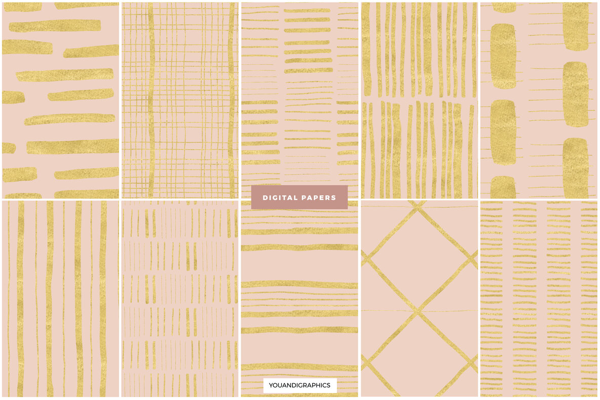 Sunset Lines Hand Drawn Patterns Sunset Lines Hand Drawn Patterns