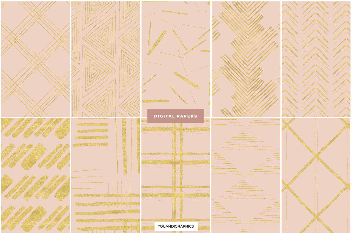 Sunset Lines Hand Drawn Patterns Sunset Lines Hand Drawn Patterns