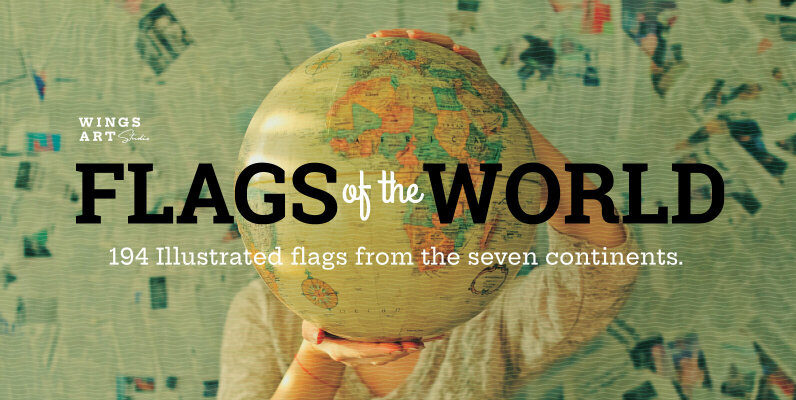 Flags of the World   Illustrated Vector Flags