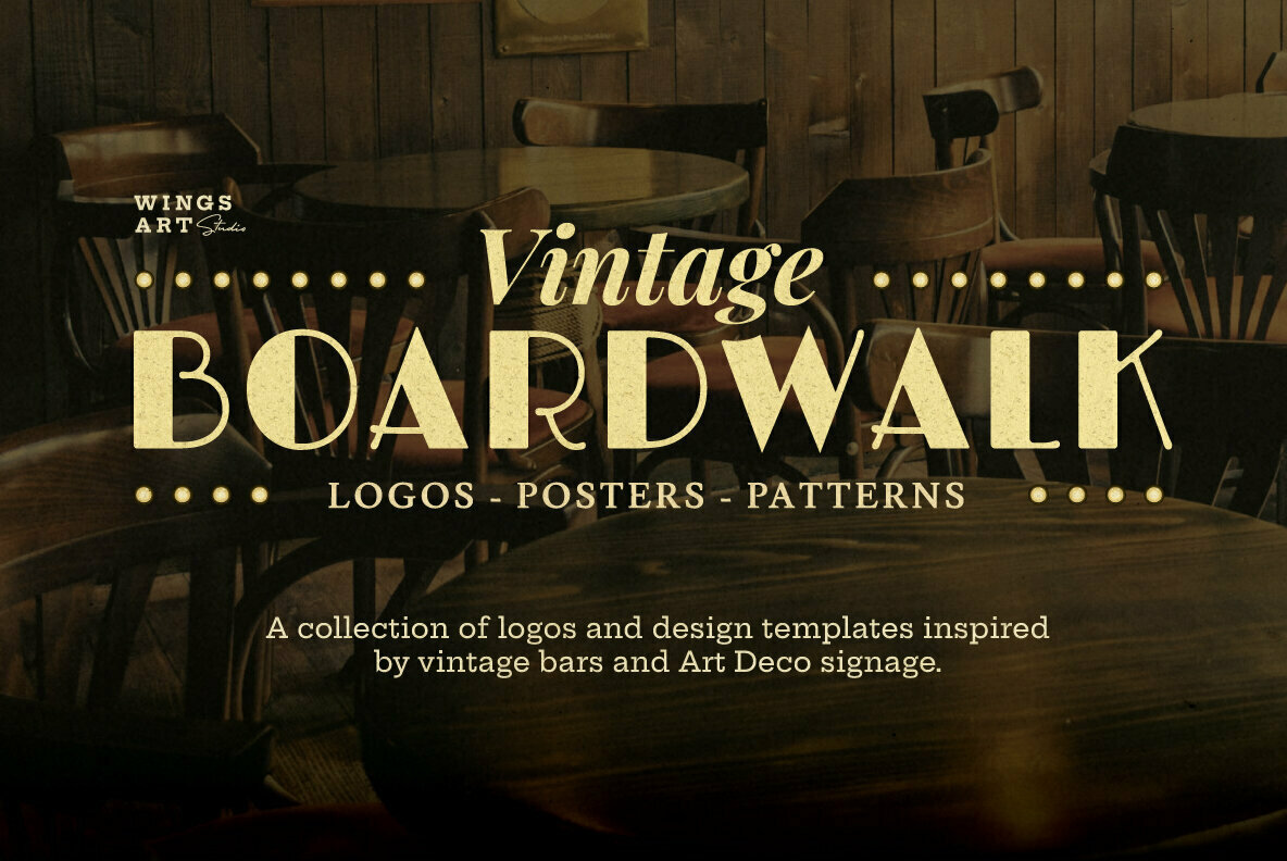 Art Deco Boardwalk Graphics Collection Art Deco Boardwalk Graphics Collection