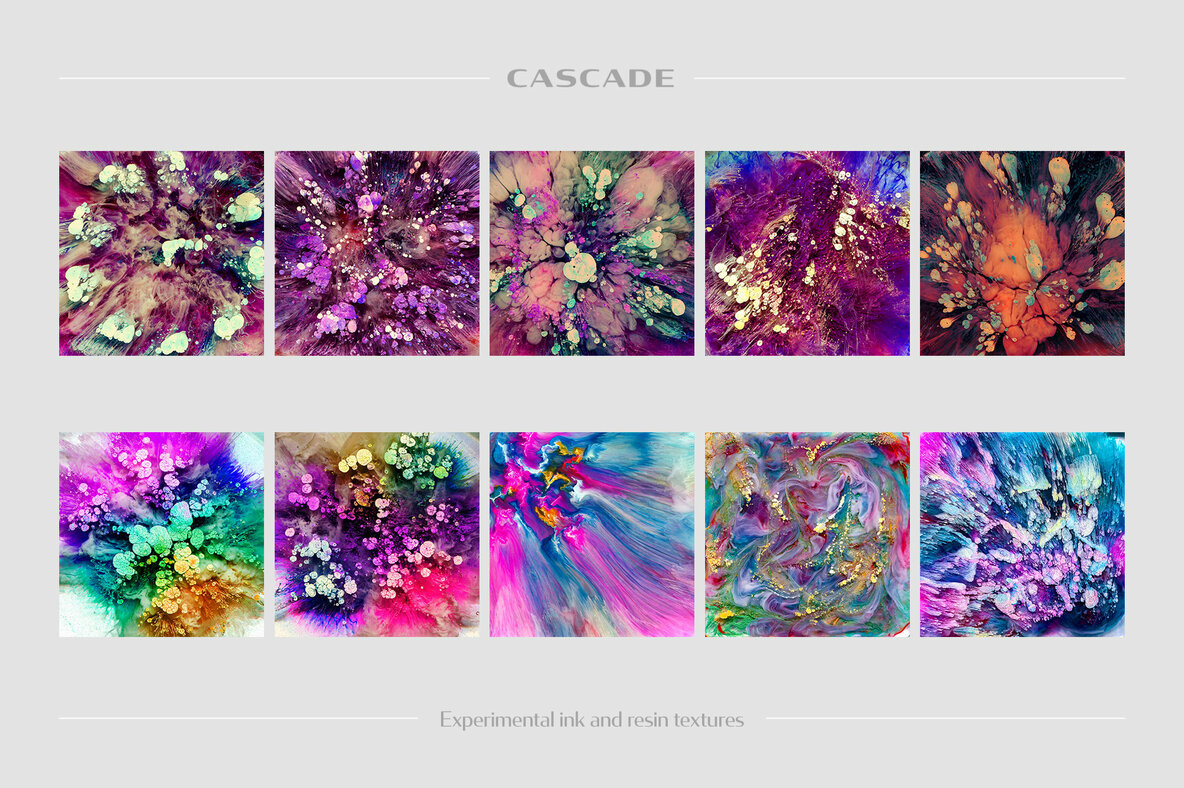 Cascade     Ink   Resin Textures 13