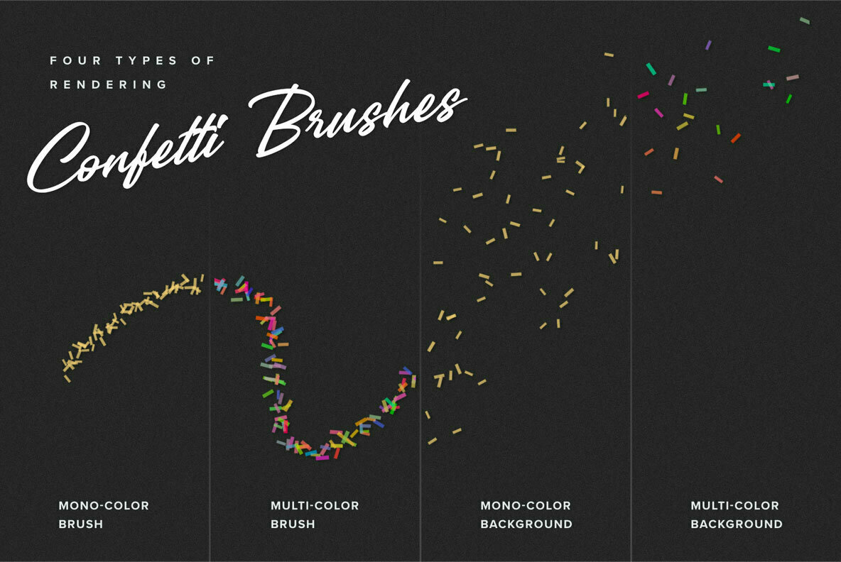 Confetti and Glitter Procreate Brushes Pack Confetti and Glitter Procreate Brushes Pack