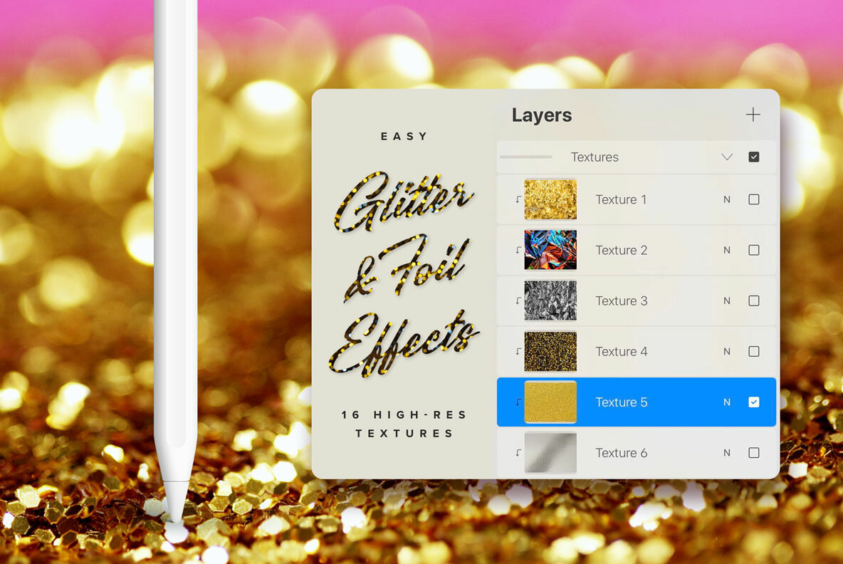 Confetti and Glitter Procreate Brushes Pack Confetti and Glitter Procreate Brushes Pack
