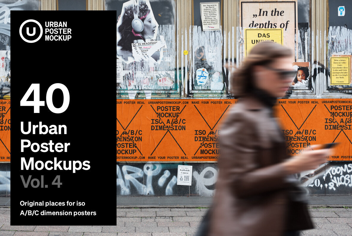Urban Poster Mockup Vol 4 Urban Poster Mockup Vol 4