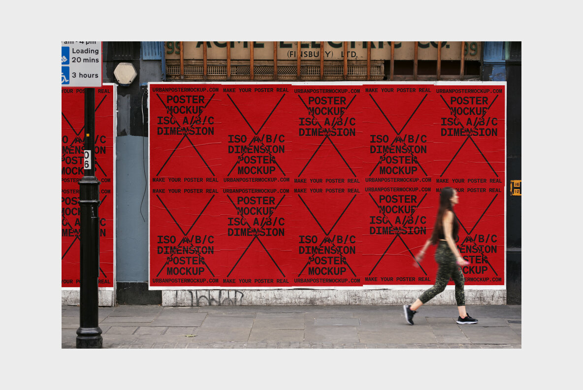Urban Poster Mockup Vol 4 Urban Poster Mockup Vol 4