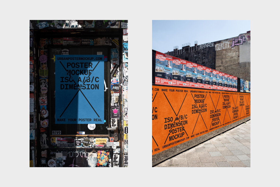 Urban Poster Mockup Vol 4 Urban Poster Mockup Vol 4