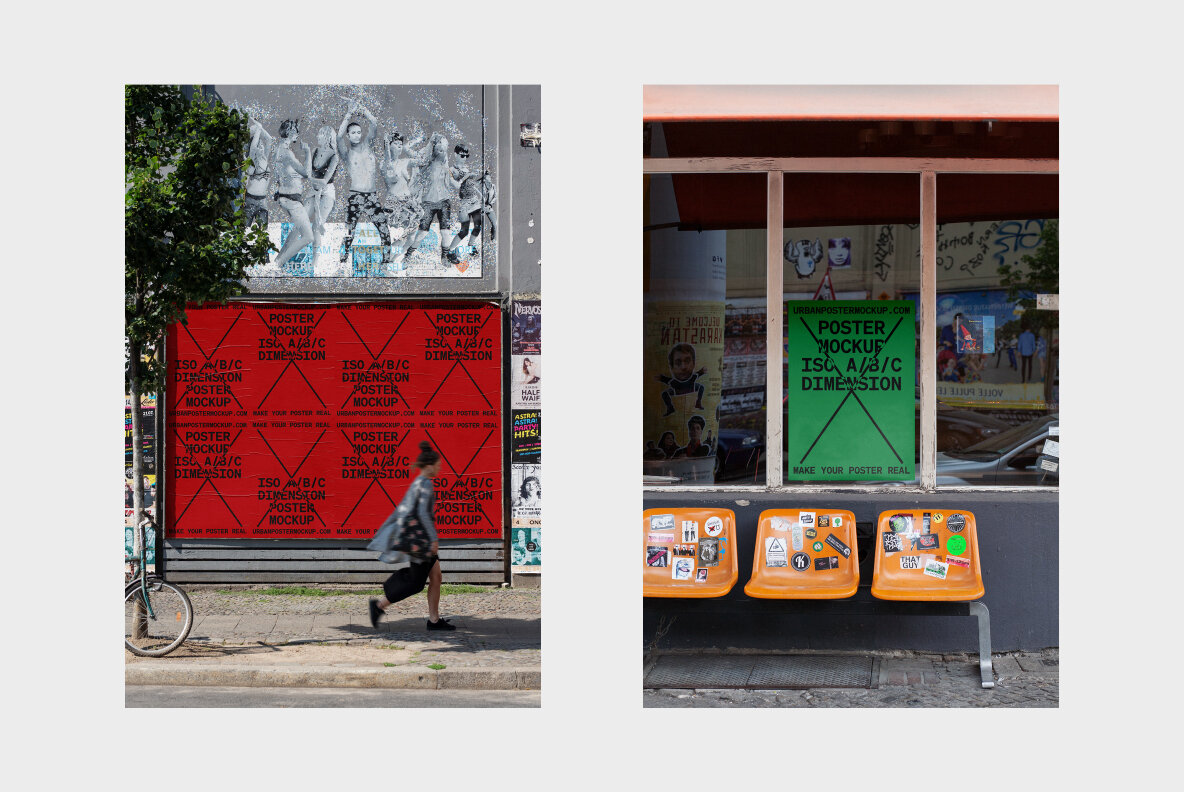 Urban Poster Mockup Vol 4 Urban Poster Mockup Vol 4