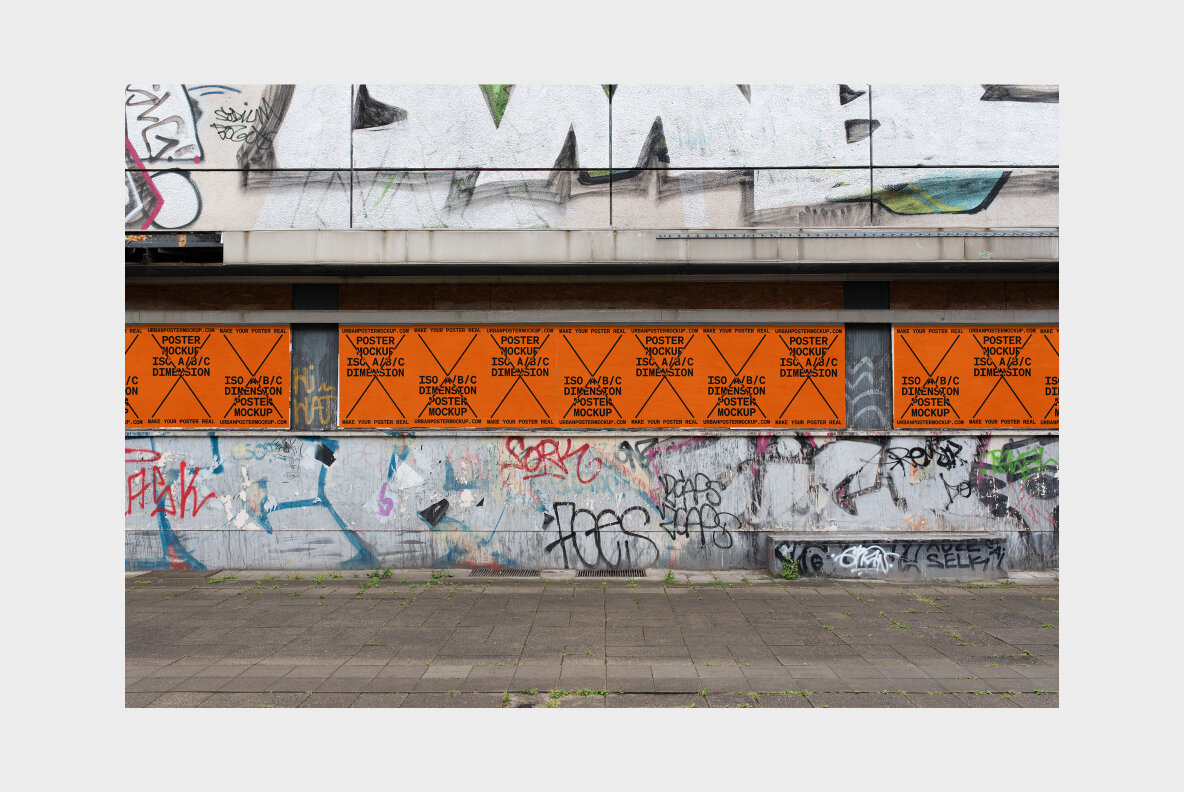 Urban Poster Mockup Vol 4 Urban Poster Mockup Vol 4