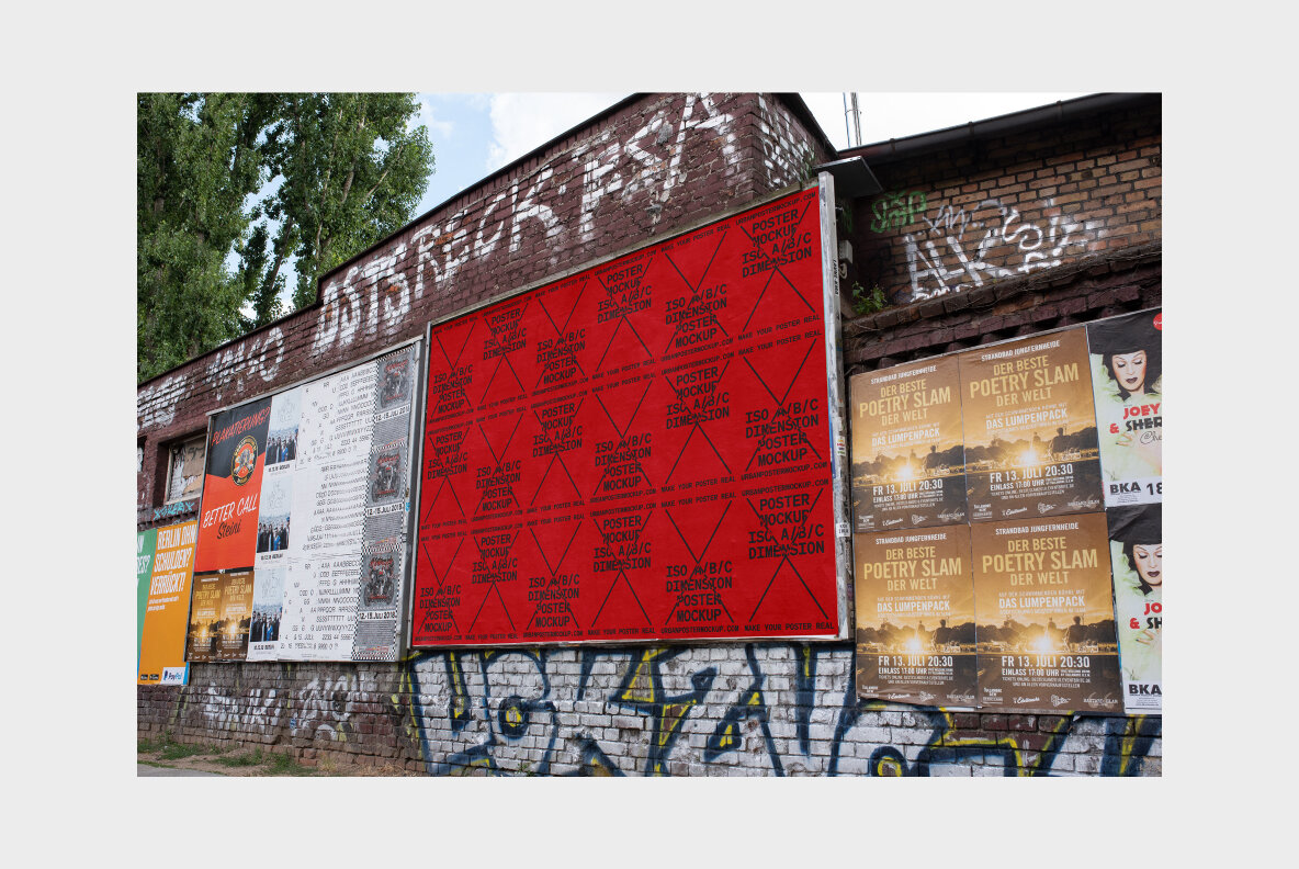 Urban Poster Mockup Vol 4 Urban Poster Mockup Vol 4
