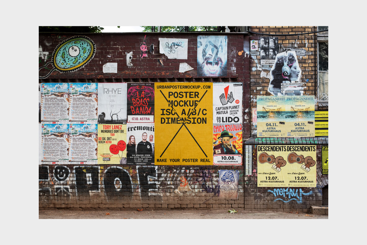 Urban Poster Mockup Vol 4 Urban Poster Mockup Vol 4