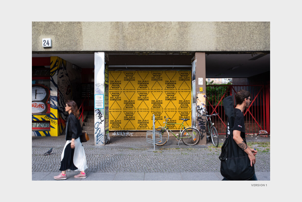 Urban Poster Mockup Vol 4 Urban Poster Mockup Vol 4