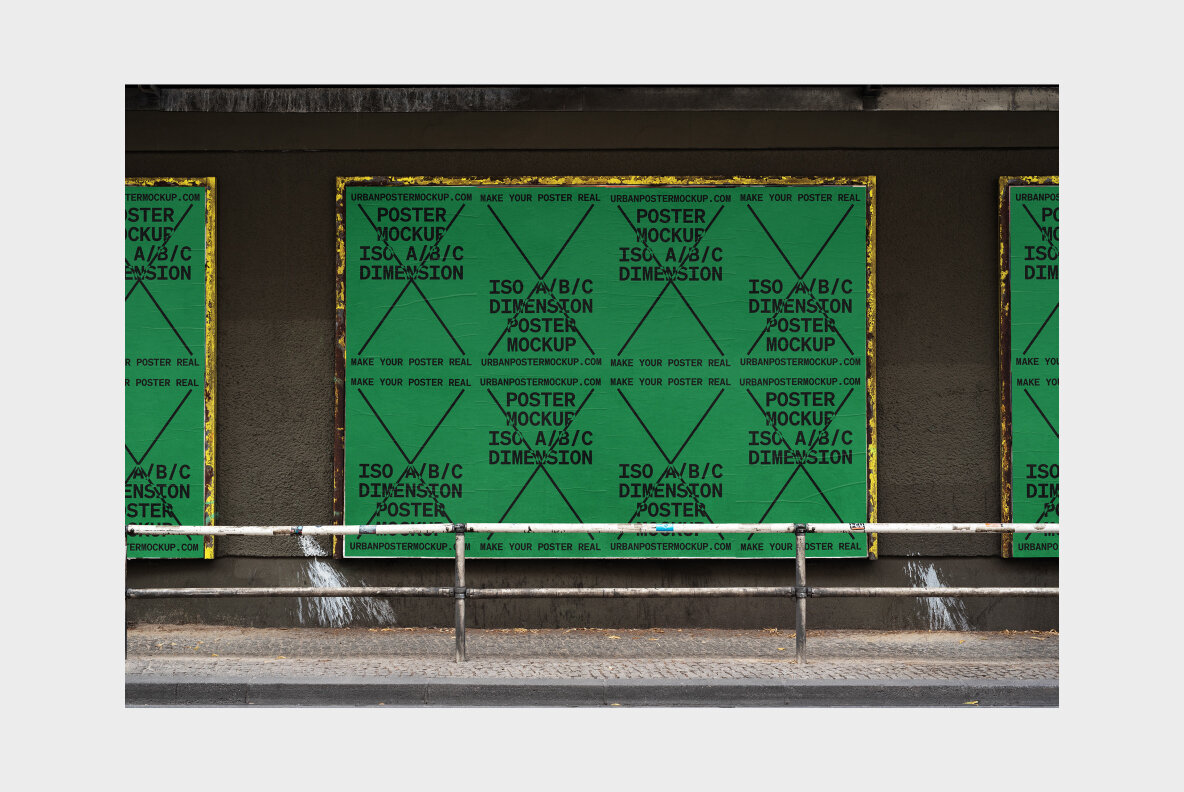 Urban Poster Mockup Vol 4 Urban Poster Mockup Vol 4