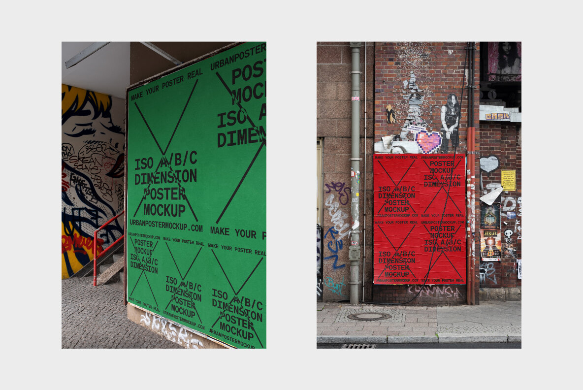 Urban Poster Mockup Vol 4 Urban Poster Mockup Vol 4