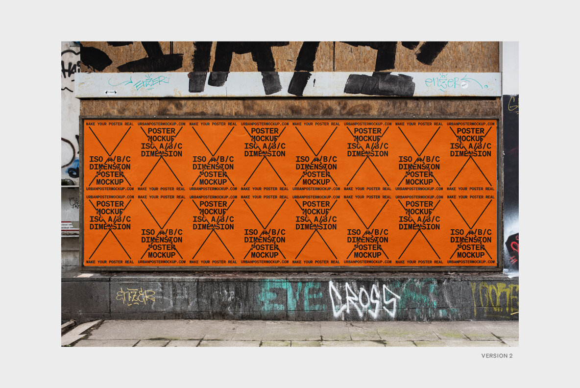 Urban Poster Mockup Vol 4 Urban Poster Mockup Vol 4
